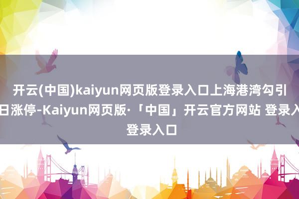 开云(中国)kaiyun网页版登录入口上海港湾勾引两日涨停-Kaiyun网页版·「中国」开云官方网站 登录入口
